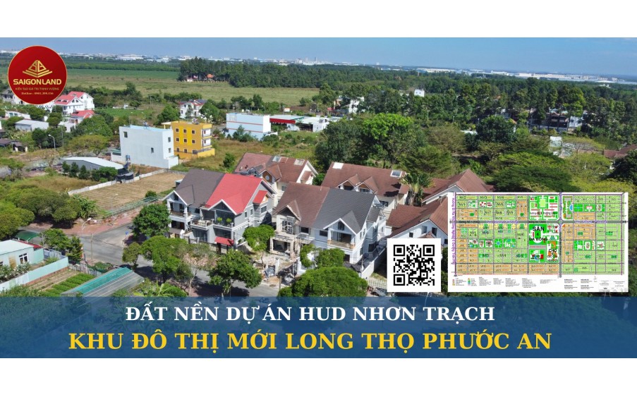 Saigonland - Mua bán Đất nền  dự án HUD Nhơn Trạch sẵn sổ hồng riêng - pháp lý chuẩn chỉnh